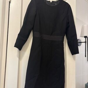 J. Crew Classic Black Long Sleeve Dress